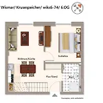Krusespeicher Krusespeicher 6-74 Apartment *