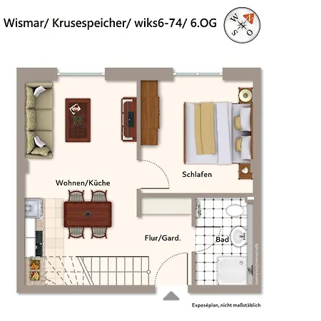 Krusespeicher Krusespeicher 6-74 Lägenhet *